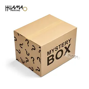 Huamao iyi fiyat boş karton kutu dövme etiket Kawaii çıkartmalar özel baskılı lüks hediye kağıdı alışveriş çantası gizem kutusu