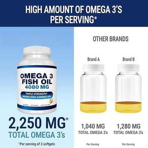 Complément alimentaire à base d'huile de poisson oméga 3 pour adultes, en gélules molles, pour la santé et les soins naturels (OEM) - Product Image 3