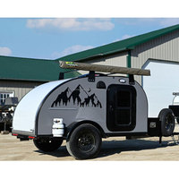 Le plus populaire pas cher larme camping remorque petite mini caravane hors route camping-car remorque caravane larme campeur