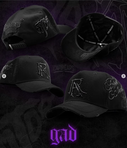 Casquettes de haute qualité personnalisées à visière courbée avec logo brodé 3D, modèle Rude Awakening Caps <span class=keywords><strong>Lalala</strong></span>, 5 panneaux, style Sombreros Barbas - Product Image 3