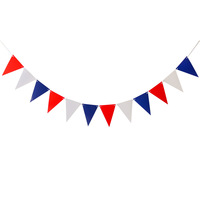 Bannière de décoration pour fête d'anniversaire du Jour de l'Indépendance américaine, avec motifs Feux d'artifice, Amour, Pentagramme, Étoile des États-Unis, Triangle étoilé, Vente en gros
