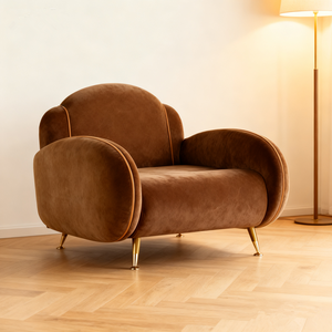 أثاث غرفة المعيشة على شكل تنجد من البولي يوريثين تصميم أريكة زهور حديثة - Product Image 5