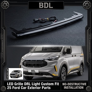 Barre lumineuse LED blanche pour calandre <span class=keywords><strong>Ford</strong></span> <span class=keywords><strong>Transit</strong></span> Custom 2023, 12V DRL, bande lumineuse pour pare-chocs avant - Product Image 1