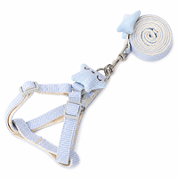 Ensemble laisse et harnais pour animaux de compagnie Star Charm, style dessin animé, réglable, durable, accessoires de promenade en plein air pour petits chiens, chiots, chats