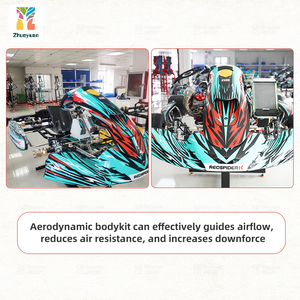 Châssis de karting Zhuoyuan KZ Category, karting à essence avec levier de vitesses, karting de course, châssis de karting pour adultes avec jantes - Product Image 4