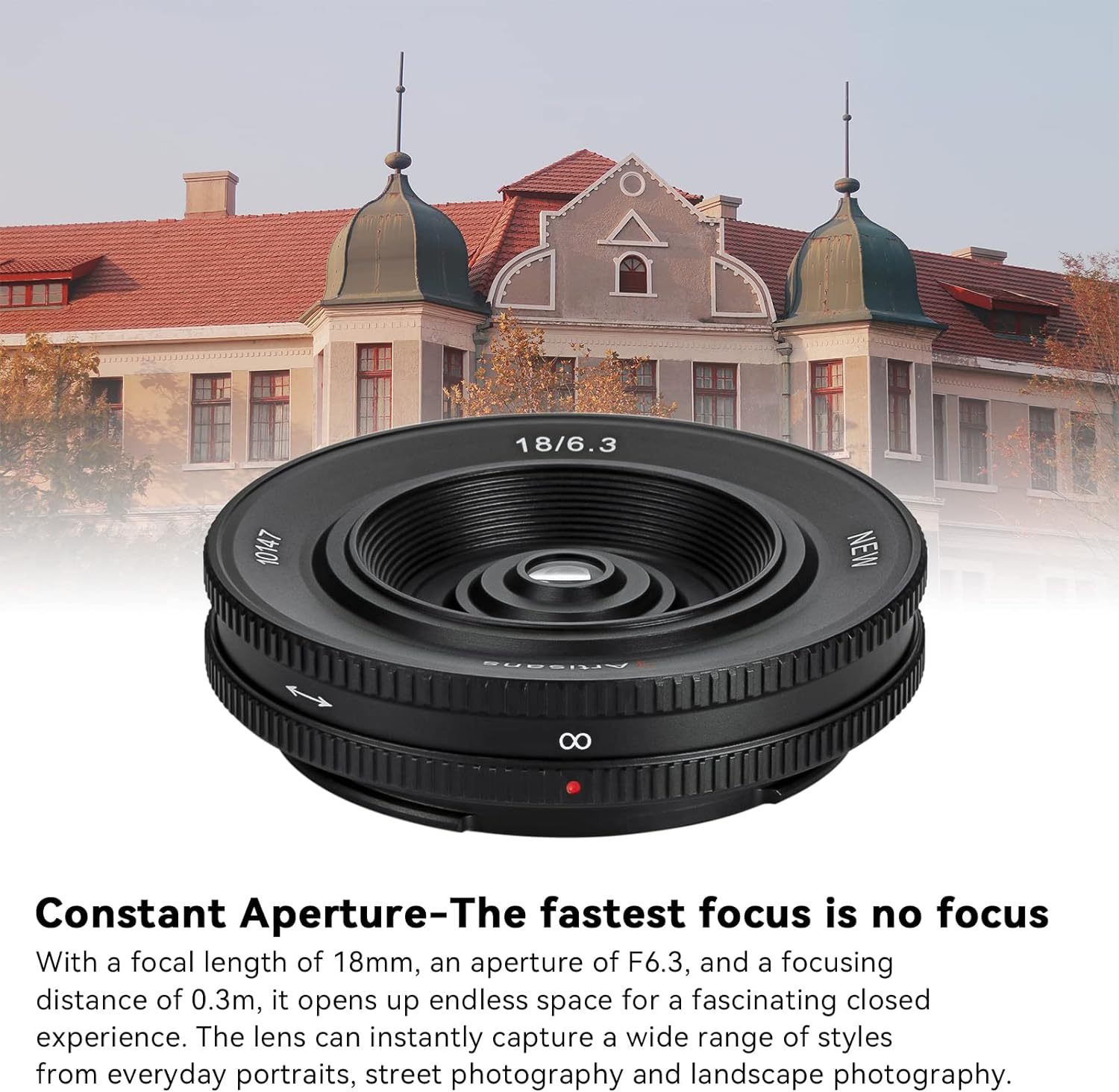 7artisans 18mm F6.3 - 薄型単焦点レンズ APS-C レンズ ソニー E 
