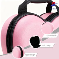 Étui de toilette étanche en EVA, étuis à bijoux de voyage avec fermeture éclair, sac à main en forme de cœur, sacs cosmétiques tendance