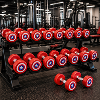Ensemble d'haltères fixes durables avec barres droites et barres EZ Curl pour la musculation en salle de sport commerciale et à domicile