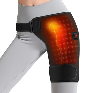<b>Rechargeable</b> Battery Cordless 660nm <b>LED</b> Heated Vibration Hip Thigh Massager for Hip Joint Leg Pain Relief Massage Belt - Product Image 1