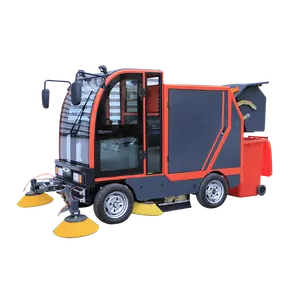 road sweeping machine vacuum street cleaning electric vehicle electrical sanitation sweeper