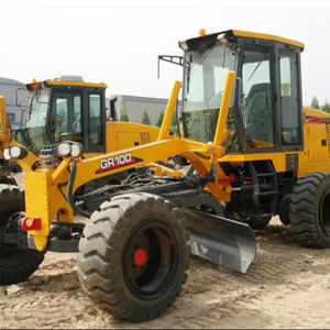 Motoniveladora China GR100 de 100HP para Construcción de Carreteras con Bomba de Motor y Caja de Cambios de Alta Eficiencia a Precio de Fábrica - Product Image 1