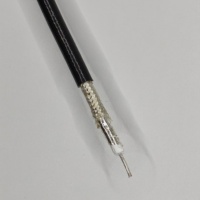 Cable Coaxial Ultrafino con Aislamiento de PTFE de 50 Ohmios para Transmisión de Señal de Alta Frecuencia, 2 Núcleos, Cobre Estañado/Cobre Plateado
