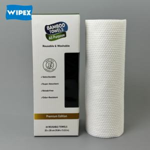 Rollo de Paños de Bambú Multiusos WIPEX, Paños de Limpieza Absorbentes de Aceite, Toallas de Cocina Reutilizables de Bambú - Product Image 3