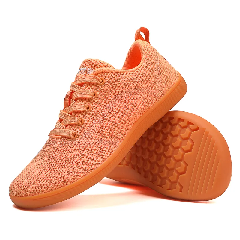 Trendise 5 colores al aire libre Flexible suela de goma fina caja de punta ancha cero gota minimalista Trail Running zapatos Descalzos