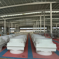 Ventilateur d'extraction industriel pour élevage avicole 36-50 pouces, cône en PRV, moteur étanche IP55, volet automatique, ventilateur de ventilation pour porcherie