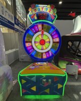 Machine de jeu d'intérieur Lucky Rotary Storm à pièces en plastique Durable Funny Ticket Lottery Arcade Amusement Redemption Fun Coin