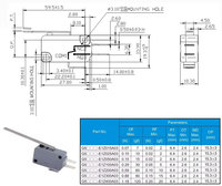 Microinterruptor de coche con aprobación de seguridad g5t16, microinterruptor de control de motor 16a 250vac