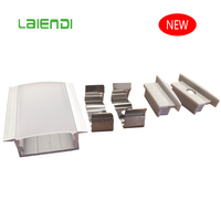 Profilé en aluminium LED moderne Laiendi avec couvercle en PC, profilé LED en aluminium avec diffuseur en PC, profilés en aluminium pour éclairage LED