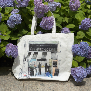 Sacs fourre-tout en toile de coton imprimés sur mesure, sacs de shopping personnalisés de qualité supérieure - Product Image 6