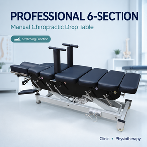 Mesa Quiropráctica Manual Profesional de 6 Secciones con Función de Estiramiento para Clínica y Fisioterapia - Product Image 1