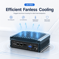 Computadora Robusta en Caja con Doble LAN, 2 COM, USB, HD, VGA, Refrigeración Pasiva para Entornos Hostiles, Compatible con Windows y Linux, Mini PC Industrial