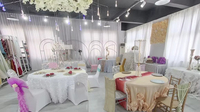 Neues Modell Hochzeits möbel Kristall Transparent Rechteck Rot Acryl Tisch Hochzeit Esstisch für Hochzeit Event Dekor