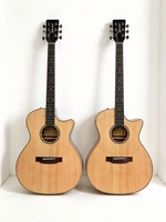 Professional Glossy Finish Acoustic Guitar Solid Spruce Top Mahogany Plywood Back&Sides