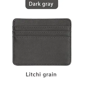 Trend ürünleri kredi kart tutucu iş deri erkek cüzdan cep seyahat moda hediye baskı logosu stil erkek