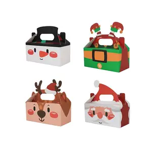 Wholesale cheap portable christmas santa ornaments storage boxes supplier merry christmas box for cookies