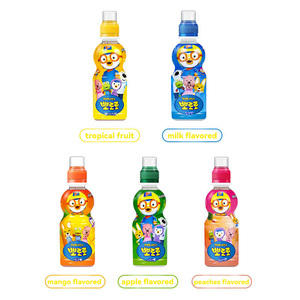 Bebida de jugo de <span class=keywords><strong>Pororo</strong></span> <span class=keywords><strong>coreano</strong></span> 235ML fresa arándano uva mango leche bebida afrutada bebida exótica para niños - Product Image 2