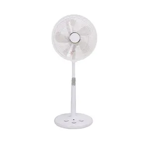 Household Base Pedestal Floor Fan 5 Blade Standing Plastic 14 Inch Electric Stand Fan