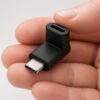 Adaptateur USB Type-C mâle vers femelle à 90 degrés, 10 Gbps, synchronisation de données SuperSpeed, connecteur d'extension de charge rapide