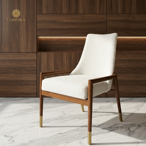 Modern Ergonomic Wood Dining Blake Armchair with <b>Backrest</b> and Stable Design for Home Office & Apartment Use - Product Image 2