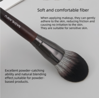 Ensemble de pinceaux de maquillage professionnels de luxe de haute qualité, 13 pièces, poils synthétiques, manche en bois, étiquette privée, logo personnalisé, noir
