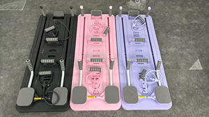 6 en 1 Portable Pilates Board Pliable Réformateur Abdominal Hip Core Trainer Ab <span class=keywords><strong>Exercice</strong></span> Push up Board Pilate Board avec Minuterie - Product Image 4