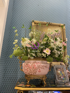 Serie Fiori di Ciliegio Rosa, Classica Decorazione per la Casa in Porcellana di Rame con Pappagallo <span class=keywords><strong>Antico</strong></span>, Opera d'Arte Retrò, <span class=keywords><strong>Arredamento</strong></span> di Lusso - Product Image 2