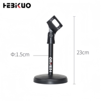 Support de microphone de bureau en métal avec base ronde pour le streaming en direct, vente en gros d'usine