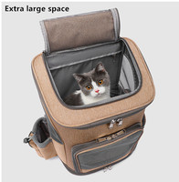 Sac de transport pour animaux de compagnie de haute qualité, grand format, imperméable, avec roulettes amovibles, valise de voyage pour chat, sacs à roulettes