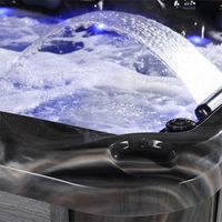 Spa extérieur moderne pour 4 personnes, 60 jets d'hydromassage, panneau de commande Balboa, musique Bluetooth, jacuzzi pour villa, hôtel
