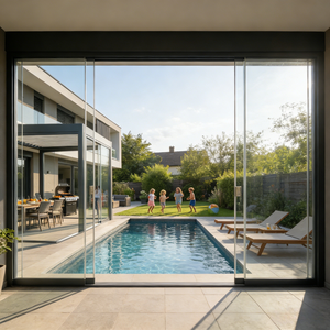 Gazebo Moderno para Exterior com Estrutura de Alumínio e Vidro Temperado, Pergolado Personalizável - Product Image 3