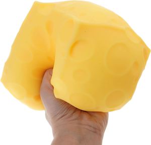 Offre Spéciale – Jouets Sensoriels Anti-Stress en Forme de Cube de 10 cm – Grands Squishies en Forme de Fromage pour Adultes et Enfants - Product Image 2