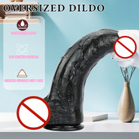 32*73cm Jumbo Anal Expander Féminin-Masculin Giant Butt Plug Lifelike Dildo Extra-Large Penis Cock Model