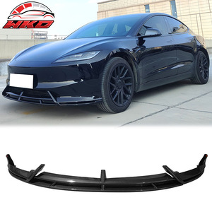 Compatible con Tesla Model 3 2024-2025, Estilo IKON2, Labio de Parachoques Delantero con Estampado de Fibra de Carbono - Product Image 1