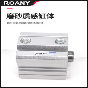 Cilindro Delgado Airtac Acq32 5 10 15 20 25 30 40 45 50 60 70 80 100, Cuerpo de Aluminio, Conexión Roscada, Tipo Estándar - Product Image 2