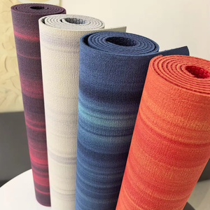 เสื่อโยคะ PVC สำหรับออกกำลังกายที่บ้าน ขนาด 5 มม. สีรุ้งหลากสี กันลื่น ทนทานต่อการสึกหรอ นุ่ม กันน้ำ ใช้สำหรับกระโดดเชือก คาร์ดิโอ และฟิตเนส - Product Image 4