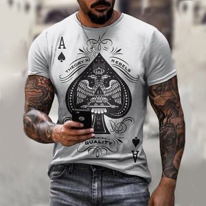 <span class=keywords><strong>Camicia</strong></span> da <span class=keywords><strong>uomo</strong></span> con stampa digitale 3d personalizzata in fabbrica modelli di carte da Poker retrò popolari Logo personalizzato magliette da <span class=keywords><strong>uomo</strong></span> con stampa 3d stile Casual - Product Image 2