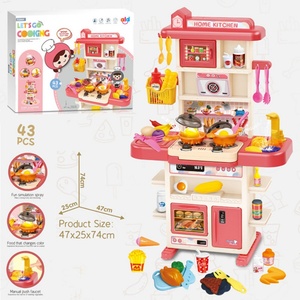 Children's 83cm Play House Kitchen <b>Toy</b> Set Sound Spray Water Simulation Utensils Gift <b>3</b> <b>Year</b> <b>Old</b> <b>Boys</b> Girls for Cooking Play - Product Image 6