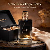 Flacons de parfum carrés de luxe en verre vides, couleur personnalisable, 30ml 50ml 100ml avec tête de pulvérisation et boîte d'emballage