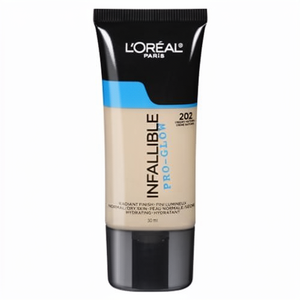 Base de Maquillaje en Crema L'Oreal Paris <span class=keywords><strong>Infallible</strong></span> Pro-Glow Whitening Oil-Control para Piel Seca, Tono Claro, Marfil Clásico, 1 Fl. Oz. - Product Image 1