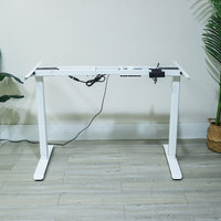 Bureau de travail électrique à hauteur réglable à double moteur avec mémoire de réglage de la hauteur